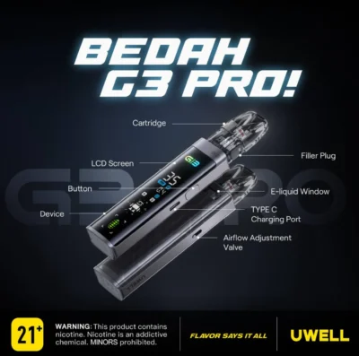 DM_20250502154045_002_2383e156-87e8-4572-a62b-1ce08bd4c1a9.webp UWELL Caliburn G3 PRO 套裝|全屏UI |全系列 G3 煙彈相容