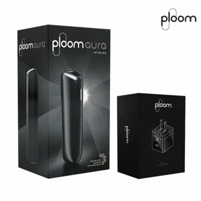 Ploom-Aura黑色推薦-1.webp 【現貨】Ploom Aura Jet Black starter kit 黑色智慧恆溫加熱菸主機|SMART HEATFLOW 四段吸感 三天到貨