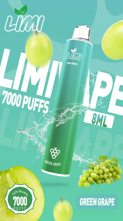 LIMI 7000 Puffs 拋棄式電子煙｜智能氣動感應 即吸即用 台灣現貨